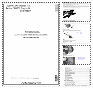 John Deere X950R Lawn Tractor Service Manual