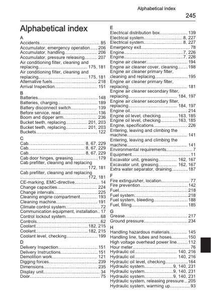 Volvo EC200D Excavator Operators Manual SN 240001-310000 - Image 12