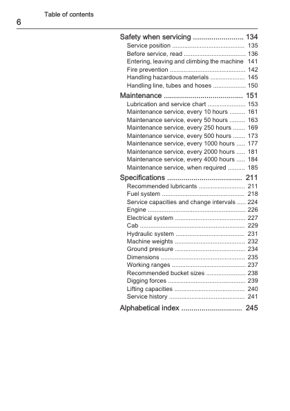 Volvo EC200D Excavator Operators Manual SN 240001-310000 - Image 7