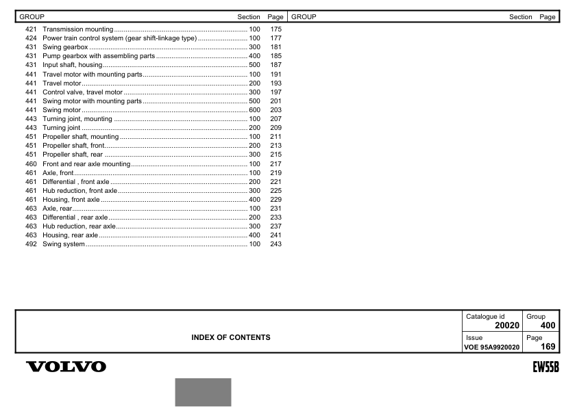 Volvo EW55B Excavator Parts Catalog - Image 8