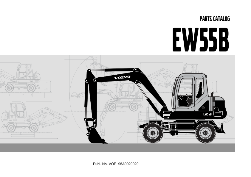 Volvo EW55B Excavator Parts Catalog - Image 3