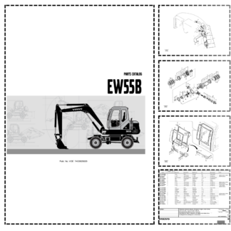 Volvo EW55B Excavator Parts Catalog