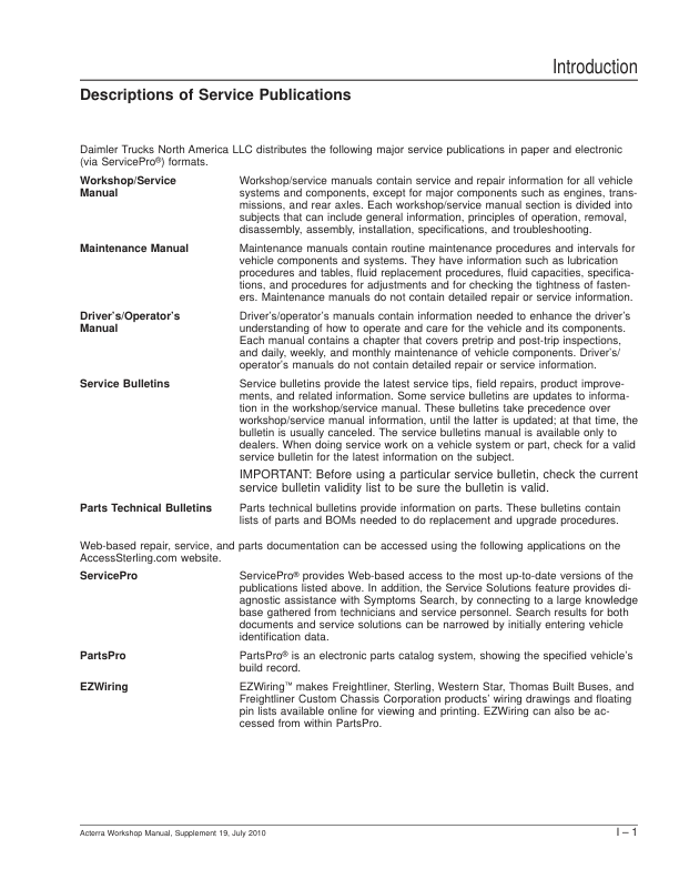 Acterra MX Truck Workshop Service Repair Manual - Image 4