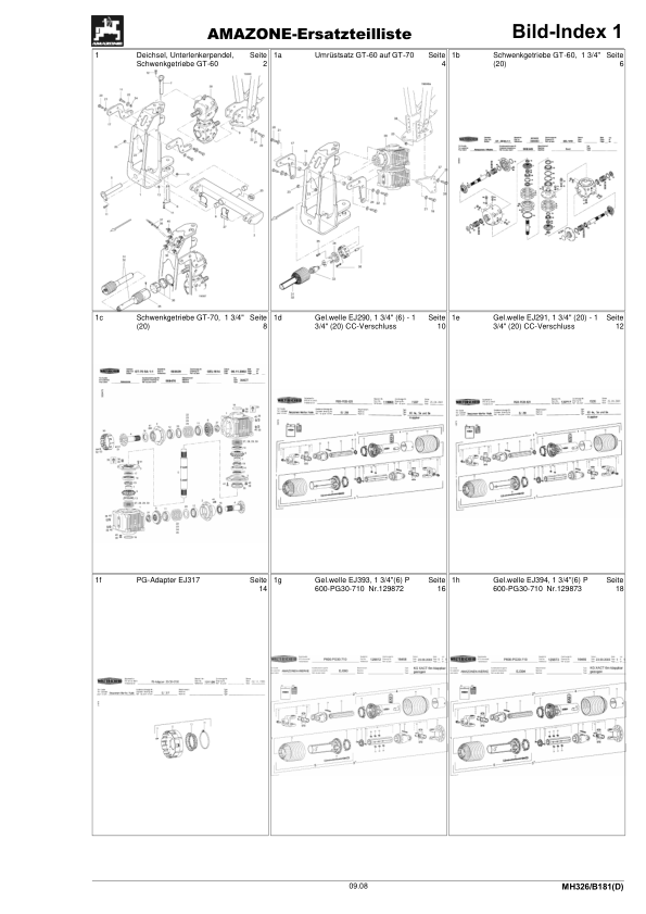Amazone P 4300 Airstar Xact Seed Drill Spare Parts Catalogue DE - Image 5