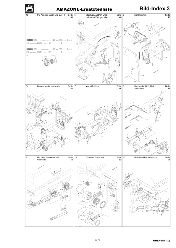 Amazone P 4300 Airstar Xact Seed Drill Spare Parts Catalogue DE - Image 7