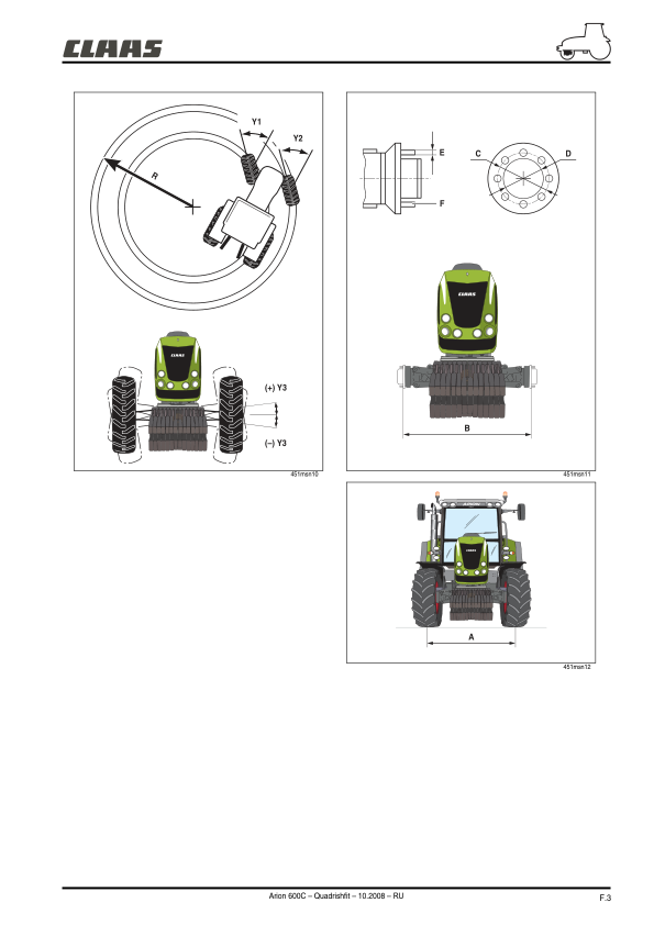 Claas Arion 610 620 630 Tractor Operators Manual RU - Image 8