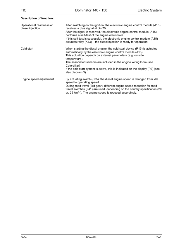 Claas Dominator 140 150 Technical Systems Electric System Service Manual - Image 8