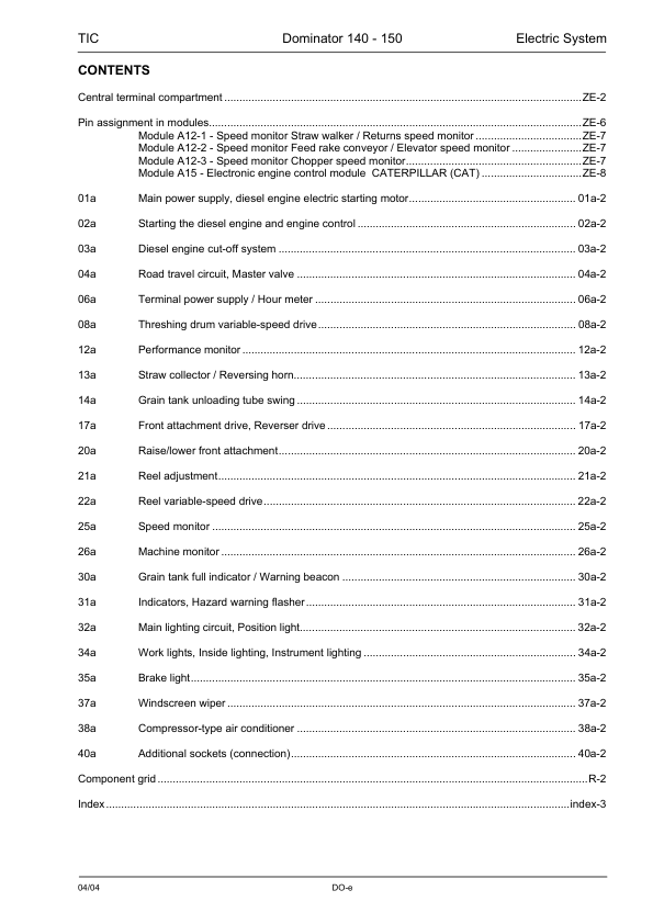 Claas Dominator 140 150 Technical Systems Electric System Service Manual - Image 5