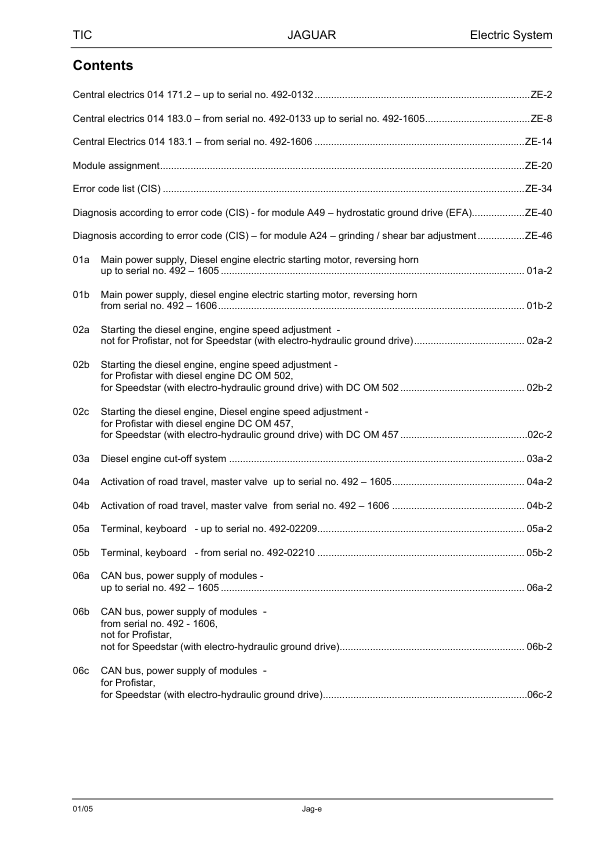 Claas Jaguar 900 830 Profistar Speedstar Technical Systems Electric System Service Manual - Image 5