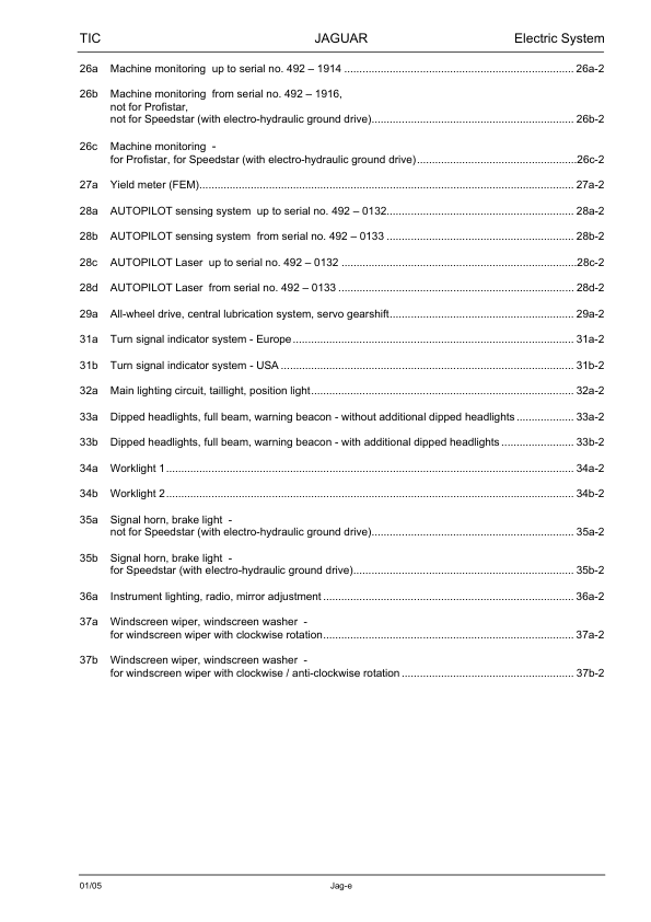 Claas Jaguar 900 830 Profistar Speedstar Technical Systems Electric System Service Manual - Image 7
