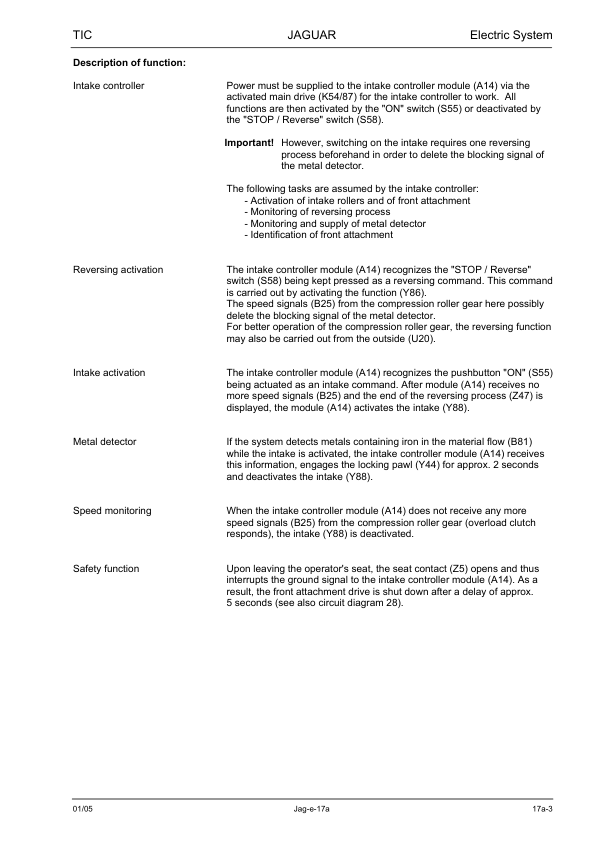 Claas Jaguar 900 830 Profistar Speedstar Technical Systems Electric System Service Manual - Image 9