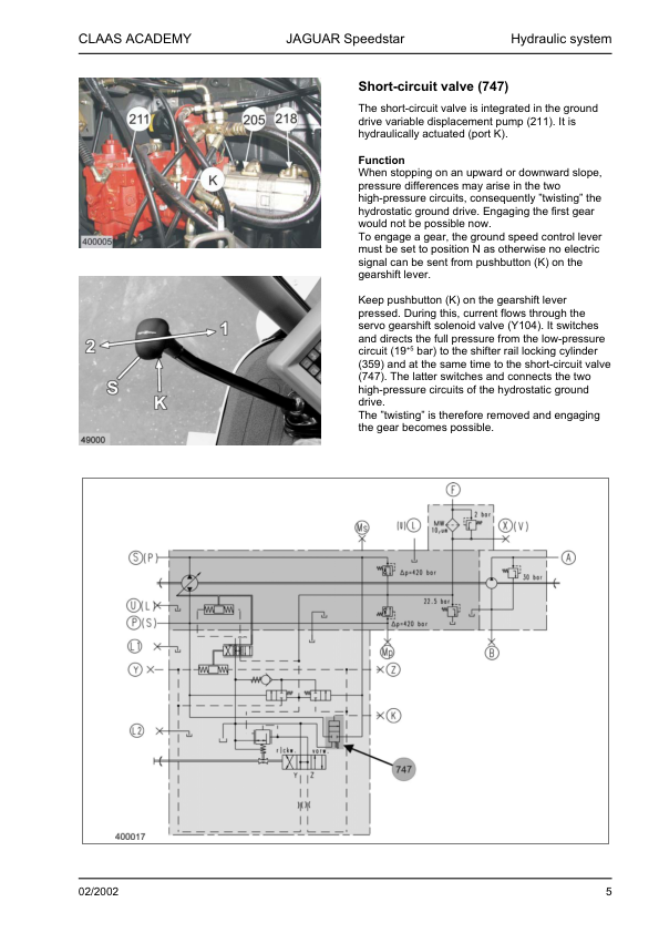 Claas Jaguar II 900 890 870 850 830 Technical Systems Service Manual - Image 5