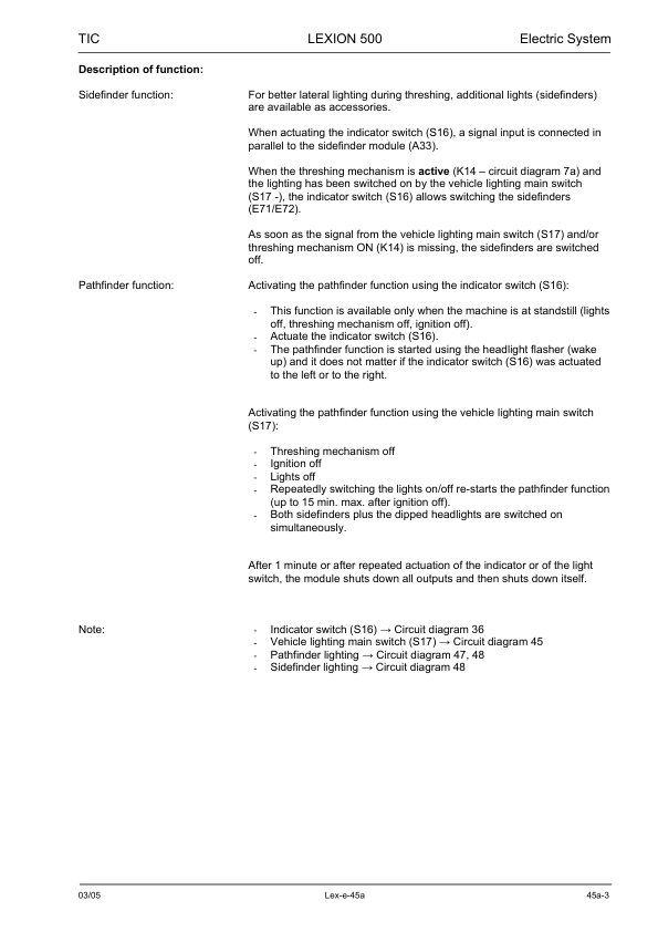 Claas Lexion 570 520 Montana Technical Systems Electric System Service Manual RU - Image 11