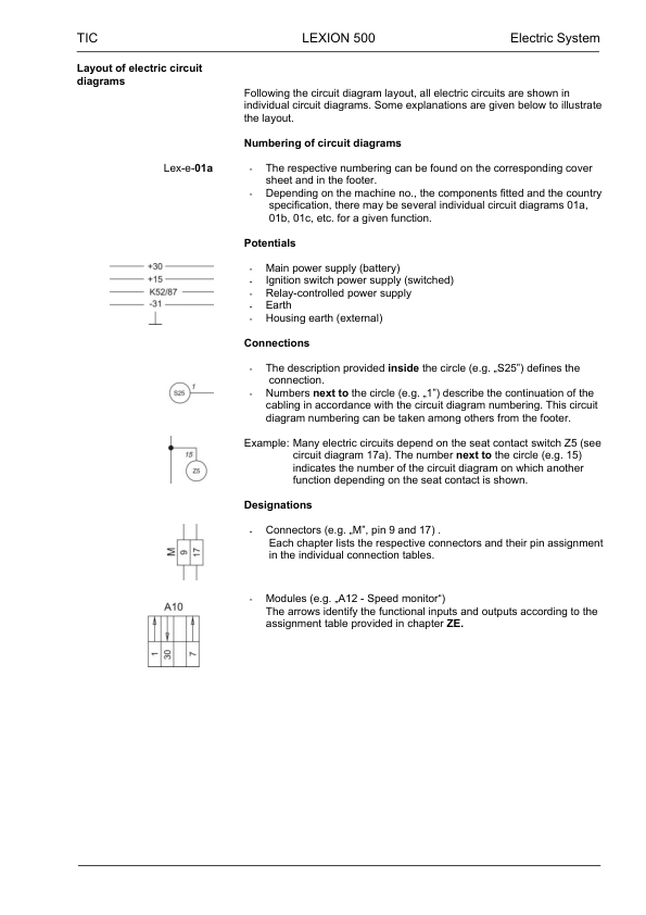 Claas Lexion 570 520 Montana Technical Systems Electric System Service Manual - Image 3