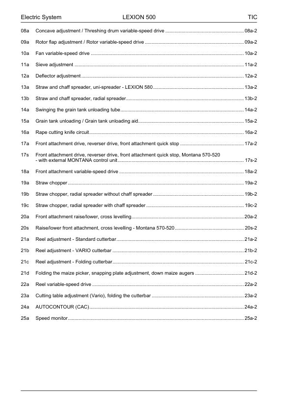 Claas Lexion 570 520 Montana Technical Systems Electric System Service Manual - Image 6