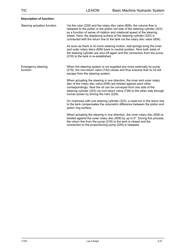 Claas Lexion 570 520 Montana Technical Systems Hydraulic System Service Manual - Image 7