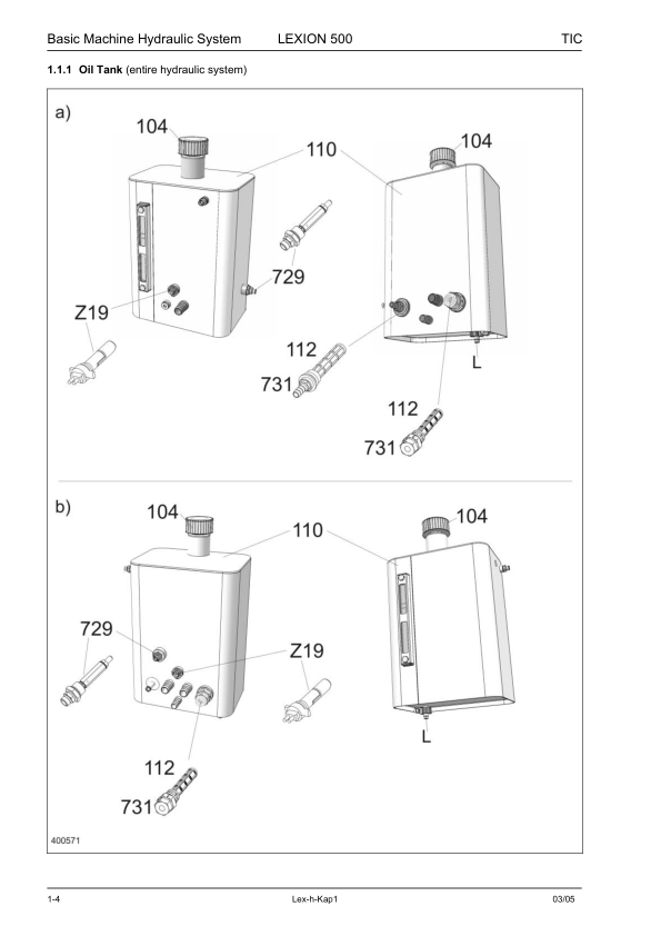 Claas Lexion 570 520 Montana Technical Systems Hydraulic System Service Manual - Image 3