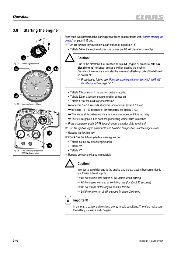 Claas Scorpion 6030 7030 7040 7045 Telehandlers Operators Manual - Image 11