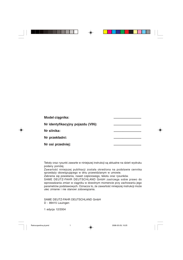 Deutz Fahr Agrotron 120 130 150 150.7 165.7 Tractor Operators Manual - Image 3