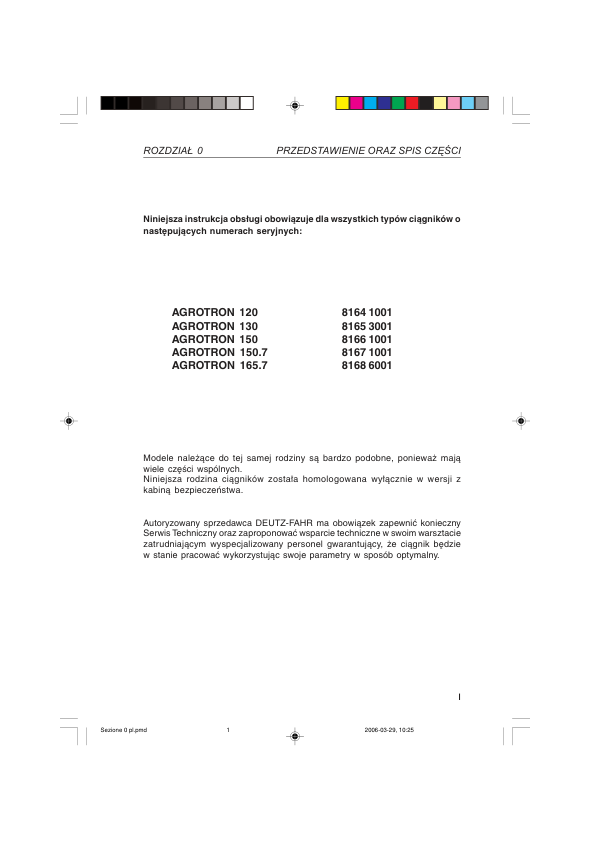 Deutz Fahr Agrotron 120 130 150 150.7 165.7 Tractor Operators Manual - Image 4