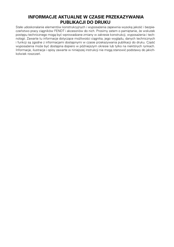 Fendt 819 822 824 826 828 Vario Tractor Operation Manual PL - Image 3