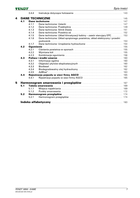 Fendt 819 822 824 826 828 Vario Tractor Operation Manual PL - Image 7