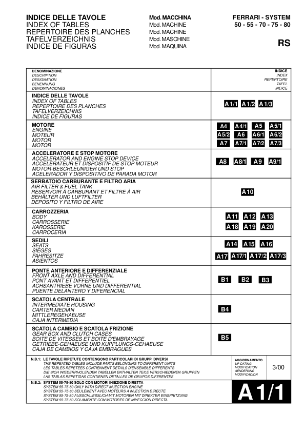 Ferrari 50 55 70 75 80 RS Car Parts Catalog EN - Image 4