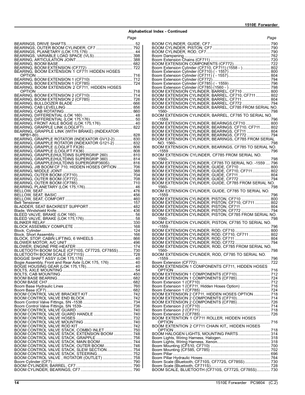 John Deere 1510E Forwarder Parts Catalog - Image 8