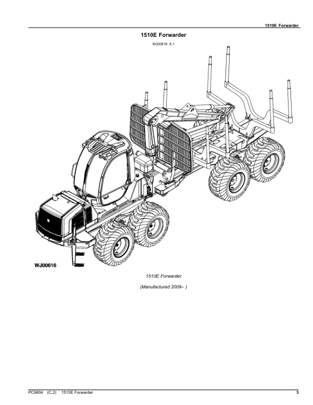 John Deere 1510E Forwarder Parts Catalog - Image 3