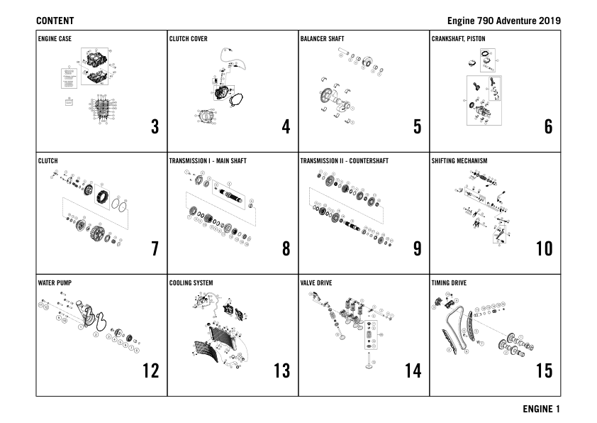 KTM 790 Adventure Engine Parts Catalog EN - Image 3