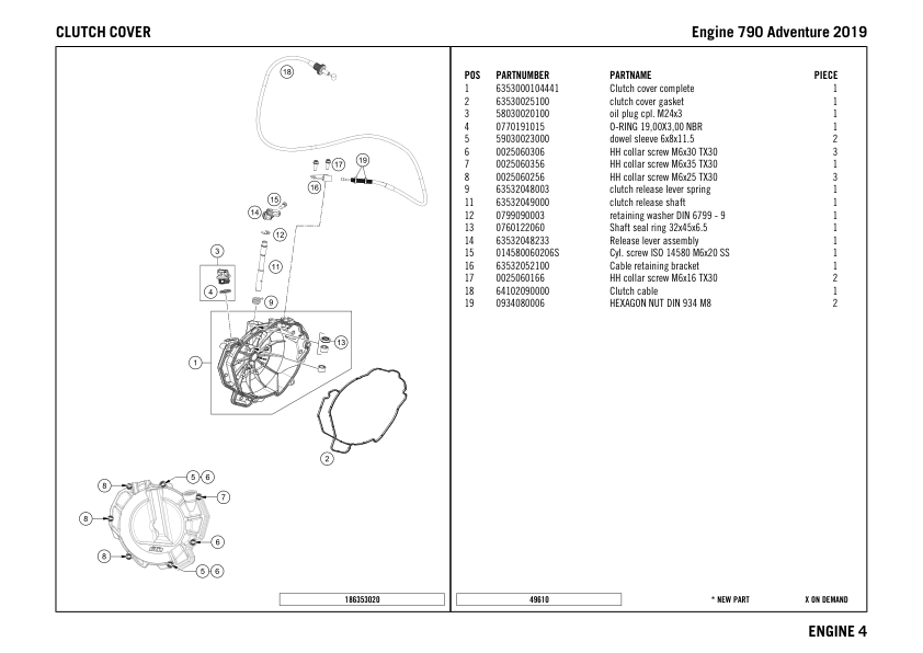 KTM 790 Adventure Engine Parts Catalog EN - Image 5