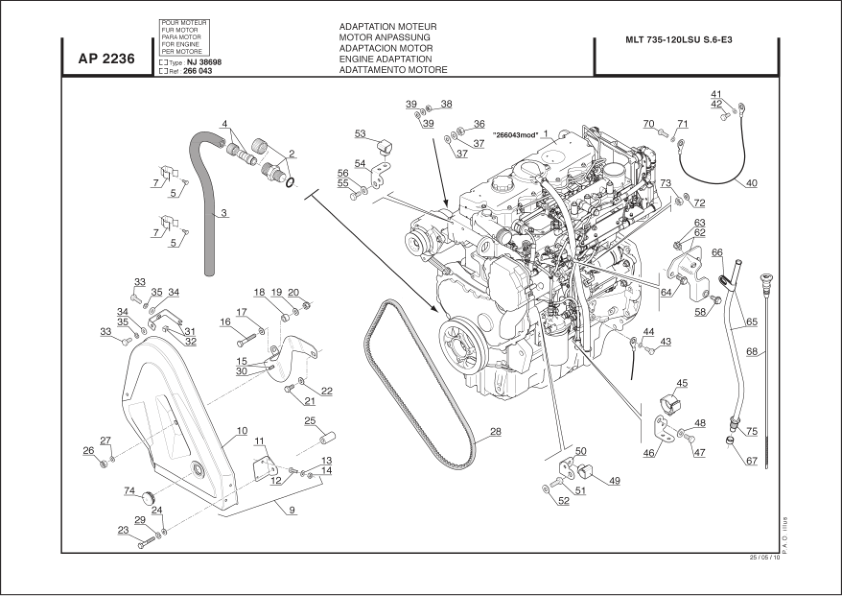 Manitou MLT735 Telehandler Parts Manual - Image 13