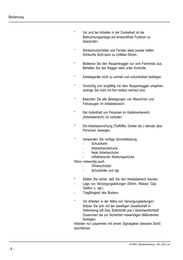 Neuson 1403 2203 Crawler Excavators Operators Manual DE - Image 7