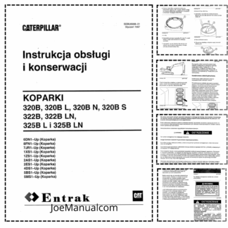 CAT 320 Series Excavator Operation and Maintenance Manual PL