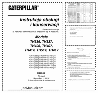 CAT TH336 337 406 407 414 514 417 Thelehandler Operation Manual