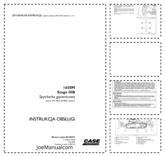 Case 1650M Crawler Dozer Operators Manual PL