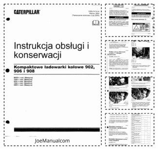 Cat 902 906 908 Wheel Loaders Operators Manual PL
