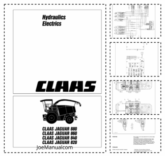 Claas Jaguar 820 840 860 880 Technical Systems Hydraulic and Electrical System Service Manual