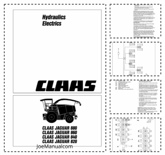 Claas Jaguar 880 860 840 820 Systems Hydraulic Electric Service Manual