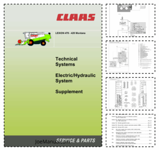 Claas Lexion 420 470 Technical Systems Electric and Hydraulic System Service Manual RU