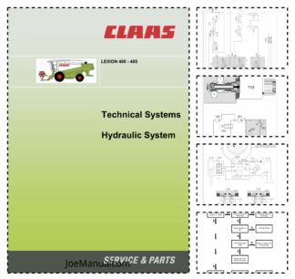 Claas Lexion 480 405 Technical Systems Hydraulic System Service Manual