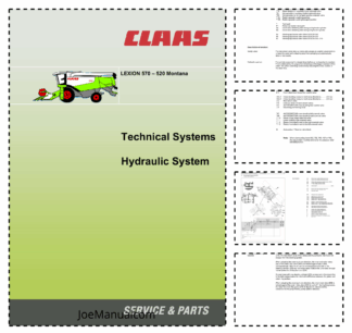 Claas Lexion 570 520 Montana Technical Systems Hydraulic System Service Manual