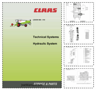 Claas Lexion 580 510 Technical Systems Hydraulic System Service Manual