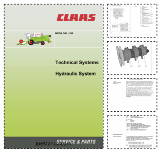 Claas Mega 360 350 Technical Systems Hydraulic System Service Manual