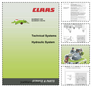 Claas Quadrant 2100 Technical Systems Hydraulic System Service Manual