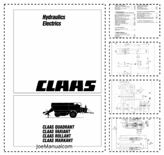 Claas Quadrant Bale Stacker DUO PAC Variant Rollant Markant Technical Systems Hydraulics Electrics Service Manual