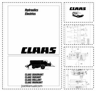 Claas Quadrant Rollant Markant Variant Balers Hydraulic and Electric Systems Manual