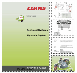 Claas Variant 260 280 Technical Systems Hydraulic System Service Manual