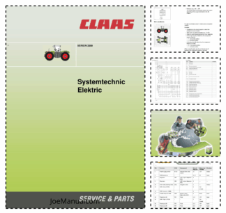 Claas Xerion 3300 Technical Systems Electric System Service Manual