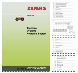 Claas Xerion 3300 Technical Systems Hydraulic System Service Manual